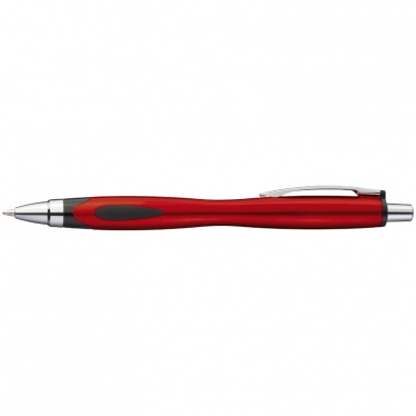 Logo trade promotional merchandise picture of: Plastic ball pen LUENA, red