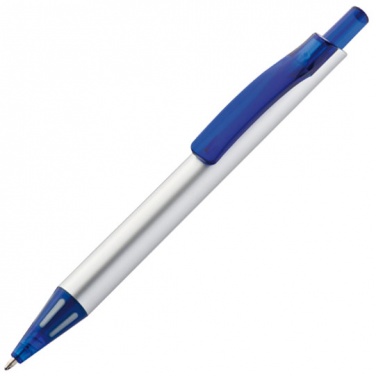 Logo trade promotional giveaway photo of: Ball pen 'Wessex', blue