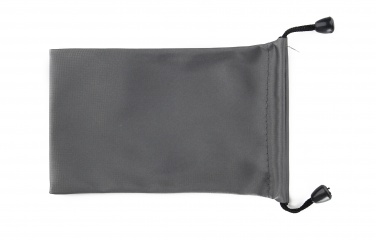 Logo trade promotional giveaways image of: Power bank pouch grey, Grey