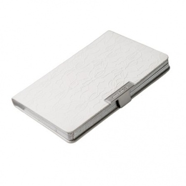 Logo trade promotional merchandise picture of: Note pad A6 Névé, white