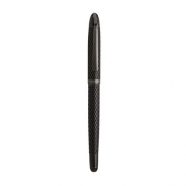 Logotrade business gift image of: Rollerball pen Rhombe, black