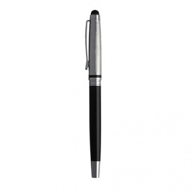 Logo trade promotional giveaways picture of: Rollerball pen Treillis pad, grey