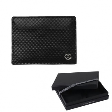 Logotrade promotional gifts photo of: Card holder Rhombe, black