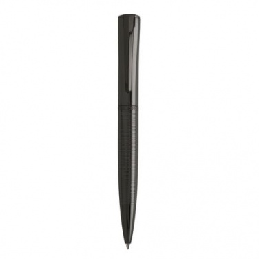 Logo trade corporate gifts picture of: Ballpoint pen Conquest Gun, grey