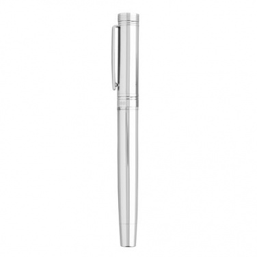Logo trade promotional merchandise photo of: Rollerball pen Zoom Silver