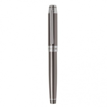 Logo trade promotional merchandise picture of: Rollerball pen Heritage gun, grey