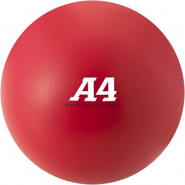 Logo trade business gifts image of: Cool round stress reliever, red