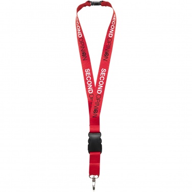 Logotrade promotional merchandise photo of: Yogi lanyard with detachable buckle, red