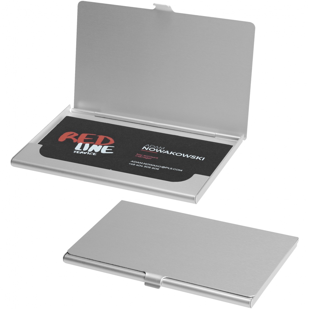 Logotrade promotional giveaways photo of: Shanghai business card holder, silver
