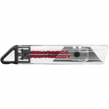 Logo trade promotional giveaways image of: Hoost cutter knife, black