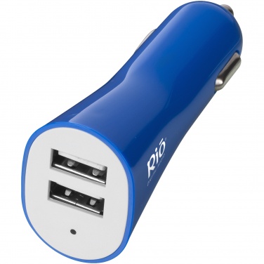Logotrade promotional product image of: Pole dual car adapter, blue