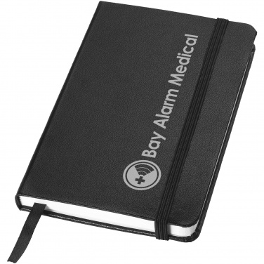 Logo trade business gifts image of: Classic pocket notebook, black