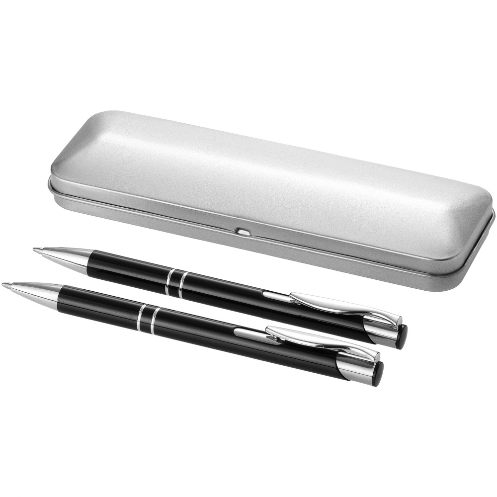 Logotrade promotional product image of: Dublin pen set, black