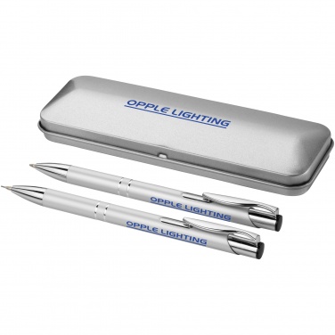 Logo trade promotional items picture of: Dublin pen set, gray