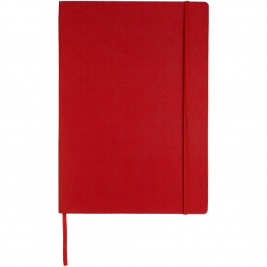 Logo trade promotional products image of: Executive A4 hard cover notebook, red
