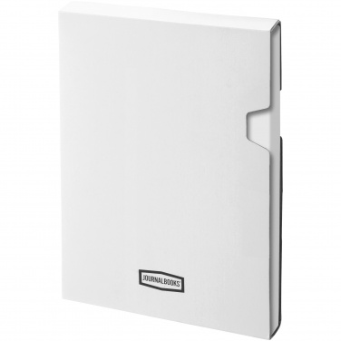 Logo trade promotional item photo of: Executive A4 hard cover notebook, white