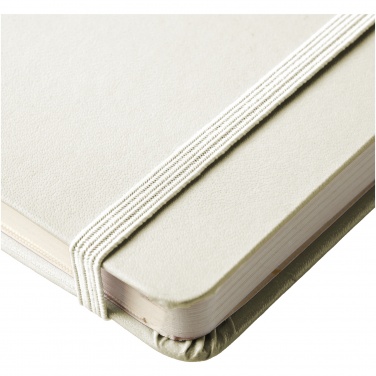 Logo trade promotional giveaway photo of: Executive A4 hard cover notebook, white