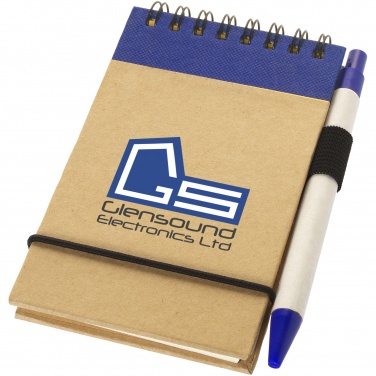 Logo trade promotional product photo of: Zuse jotter with pen, blue