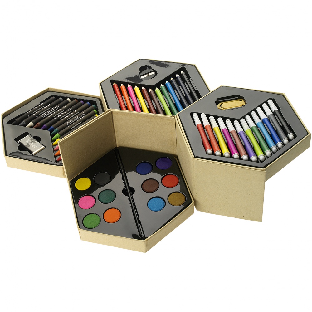 Logo trade business gift photo of: 52-piece colouring set