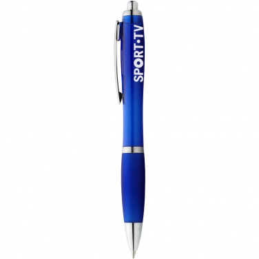 Logo trade promotional products image of: Nash ballpoint pen, blue