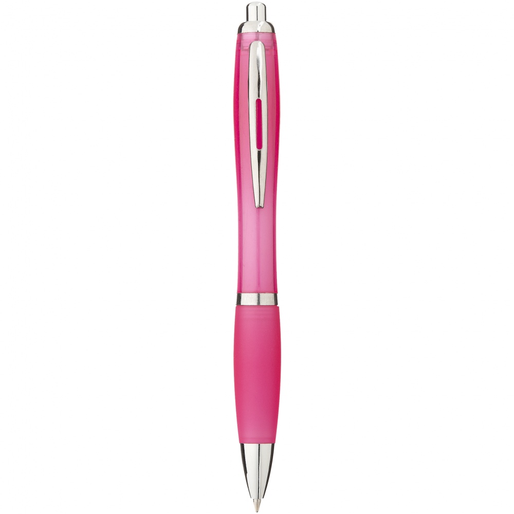 Logo trade business gifts image of: Nash ballpoint pen, pink