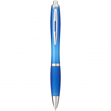 Logo trade promotional merchandise picture of: Nash ballpoint pen, light blue