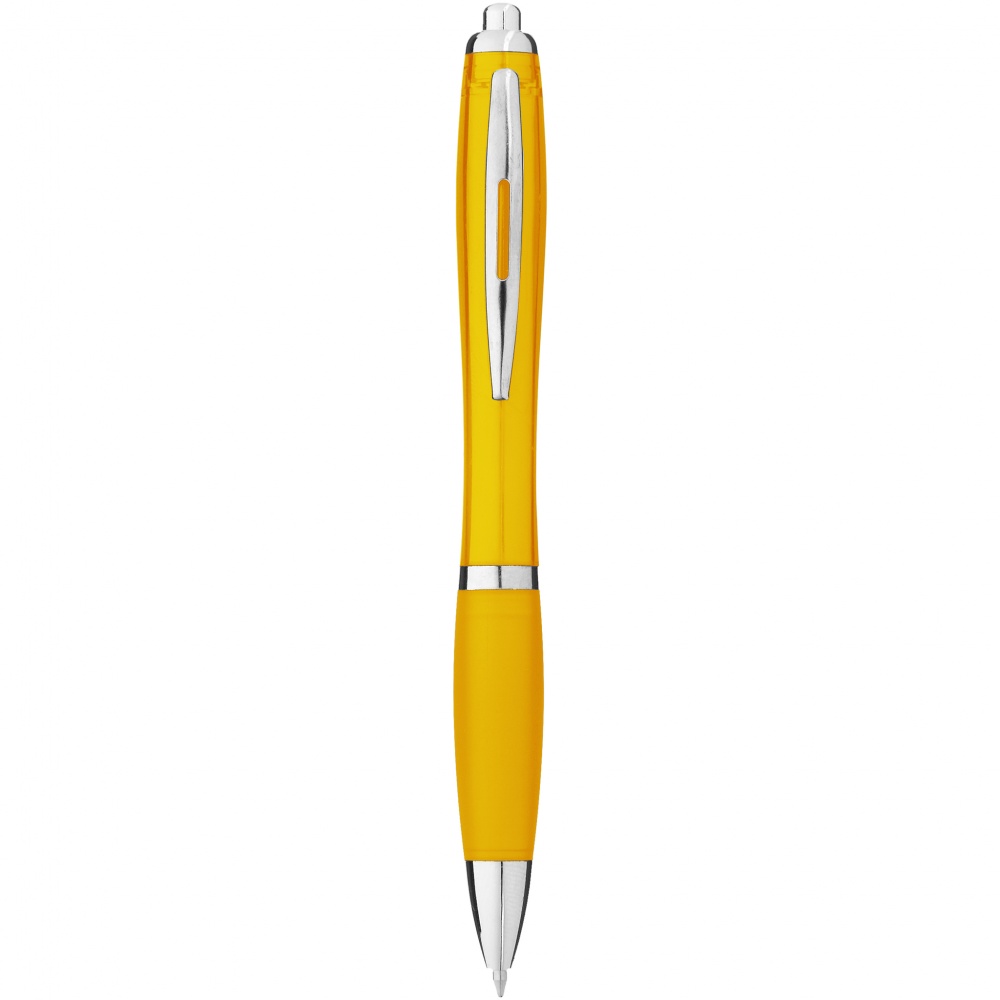 Logotrade promotional giveaway image of: Nash ballpoint pen, yellow