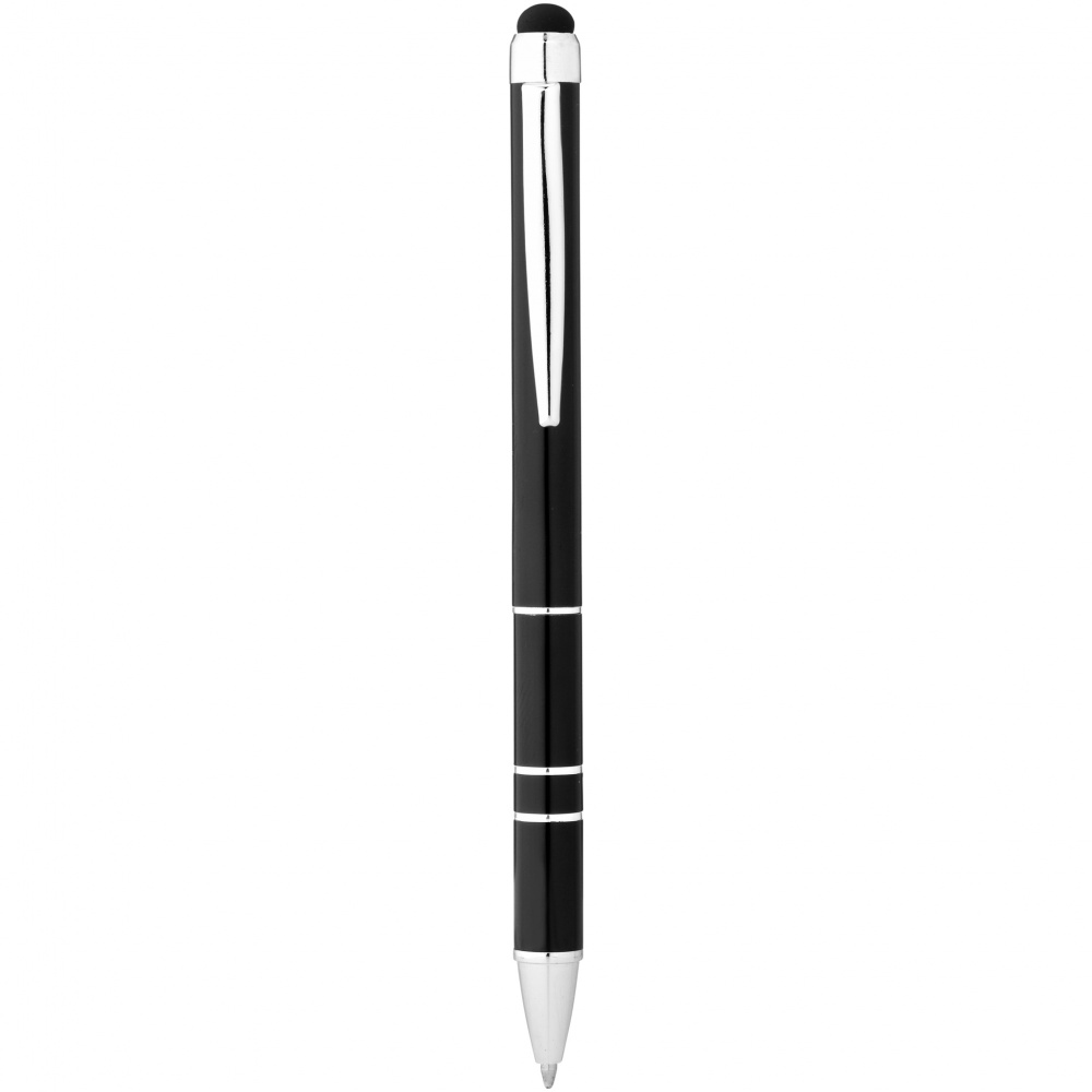 Logo trade business gift photo of: Charleston stylus ballpoint pen, black