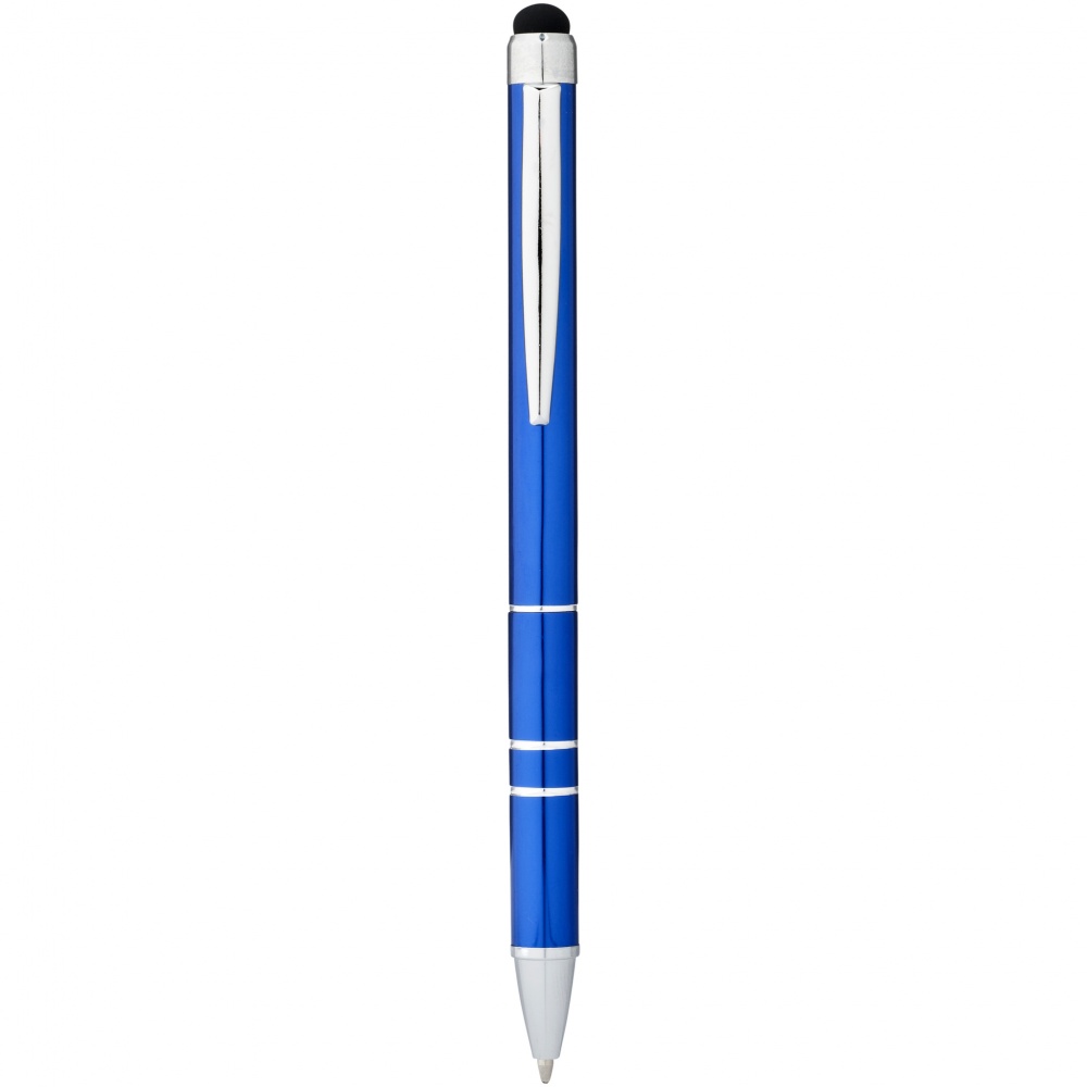 Logo trade promotional gifts image of: Charleston stylus ballpoint pen, blue
