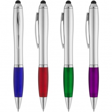 Logotrade promotional merchandise picture of: Nash stylus ballpoint pen, purple