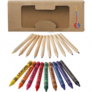 Logo trade promotional products picture of: Pencil and Crayon set