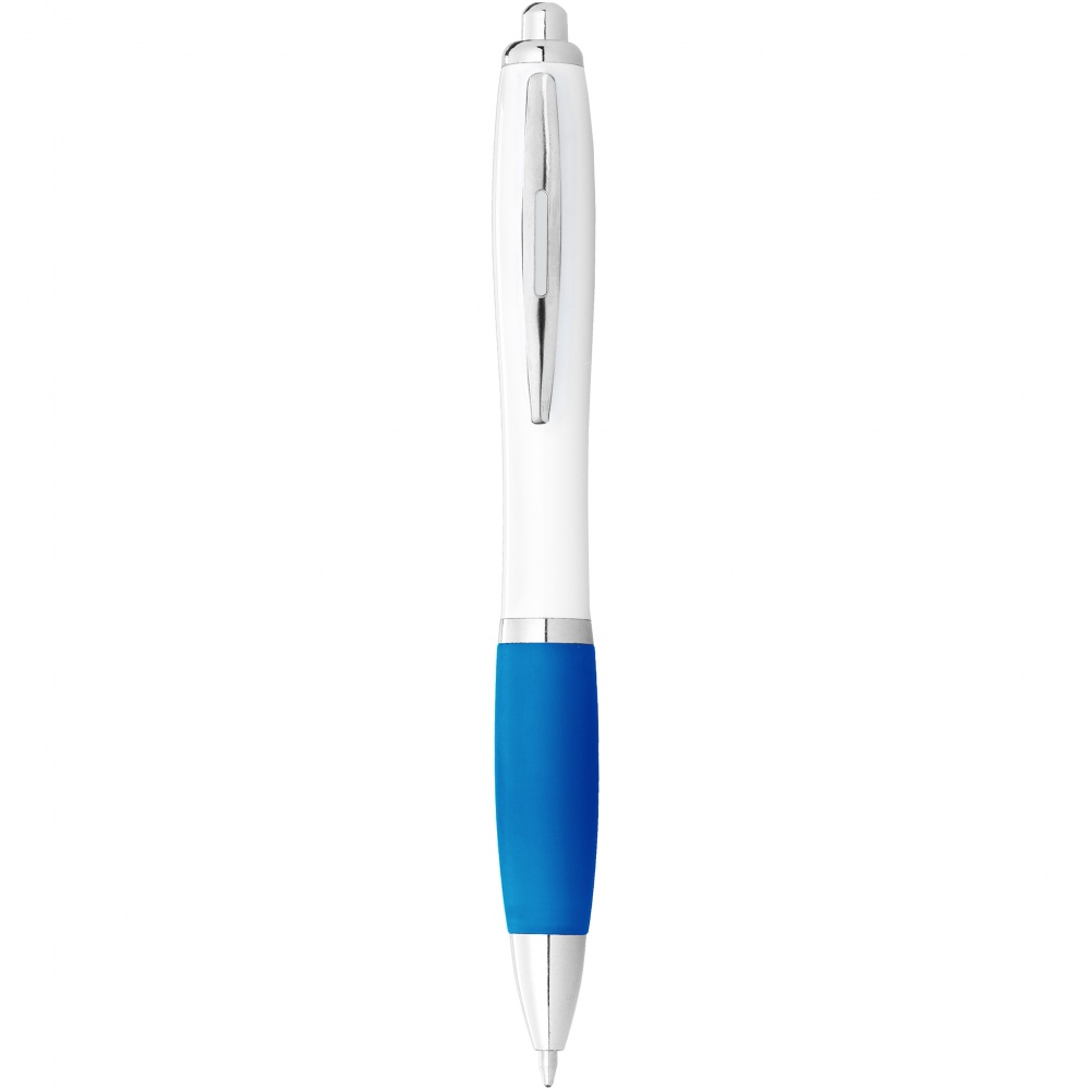 Logo trade promotional products image of: Nash ballpoint pen, light blue