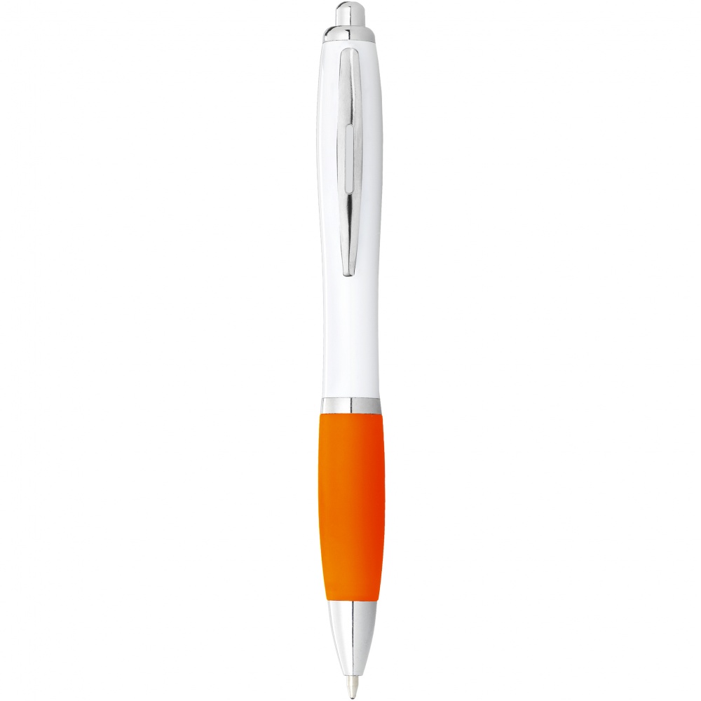 Logo trade promotional gift photo of: Nash ballpoint pen, orange