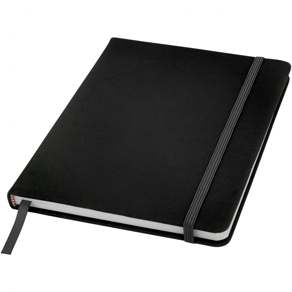 Logotrade promotional gift picture of: Spectrum A5 Notebook, black