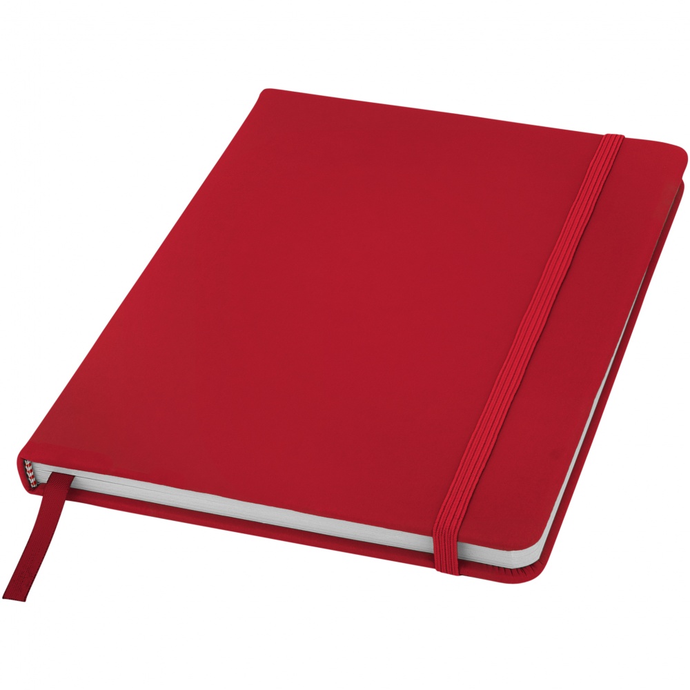 Logo trade promotional items image of: Spectrum A5 Notebook, red