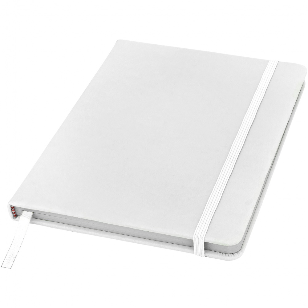 Logo trade promotional giveaways image of: Spectrum A5 Notebook, white