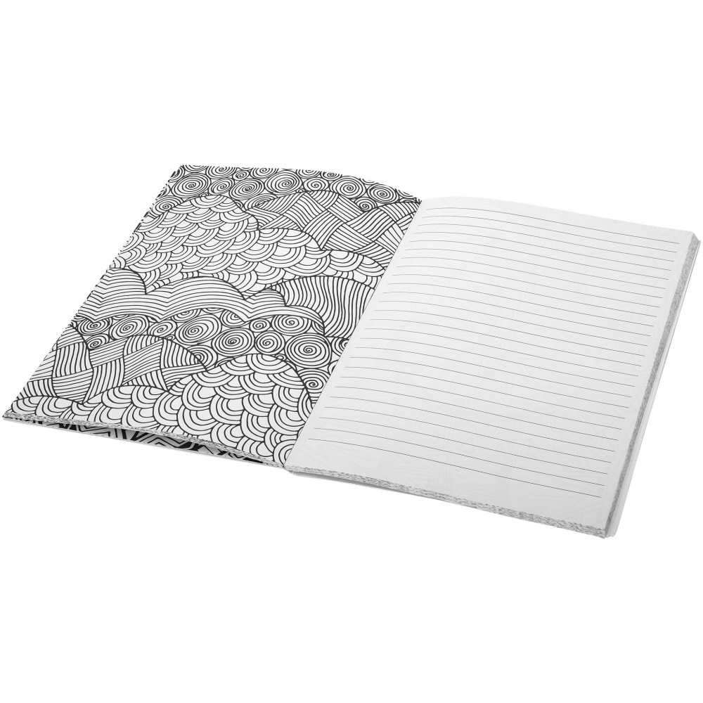 Logotrade promotional gift picture of: Doodle Colour Therapy Notebook