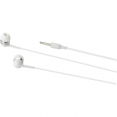 Logo trade promotional merchandise image of: Sargas earbuds, white