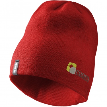 Logo trade promotional giveaways picture of: Level Beanie, red