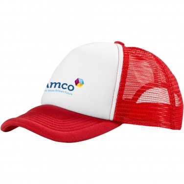 Logo trade advertising products image of: Trucker 5-panel cap, red