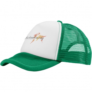 Logo trade promotional giveaways picture of: Trucker 5-panel cap, green