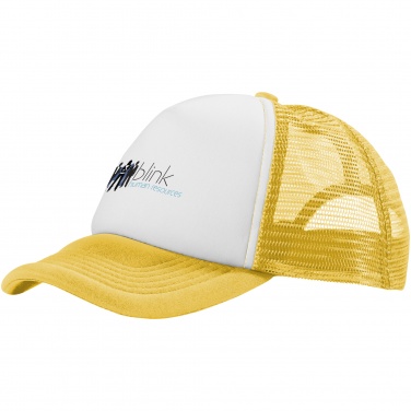 Logo trade corporate gifts picture of: Trucker 5-panel cap, yellow