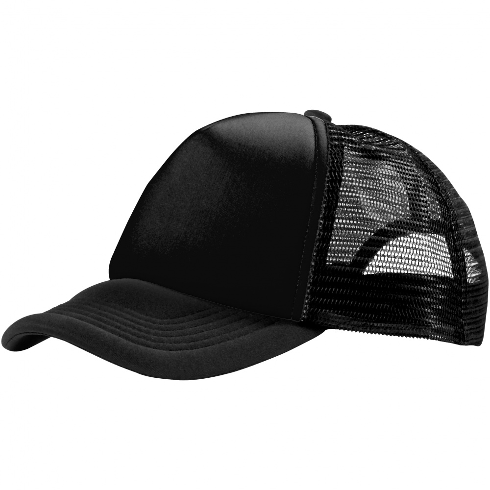 Logotrade promotional giveaways photo of: Trucker 5-panel cap, black
