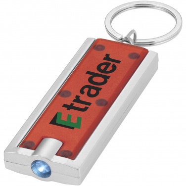 Logotrade promotional item image of: Castor LED keychain light, red