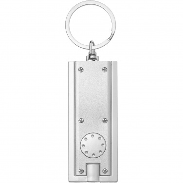 Logotrade promotional merchandise photo of: Castor LED keychain light, silver