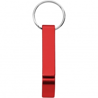 Logo trade promotional gifts picture of: Tao alu bottle and can opener key chain, red