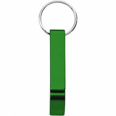 Logotrade promotional giveaway image of: Tao alu bottle and can opener key chain, green