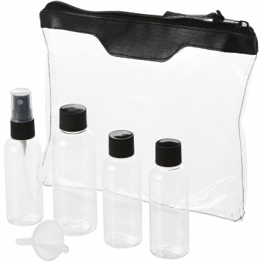 Logotrade business gifts photo of: Munich airline approved travel bottle set, black