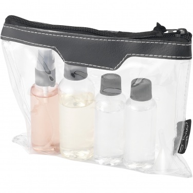 Logotrade promotional giveaway picture of: Munich airline approved travel bottle set, black