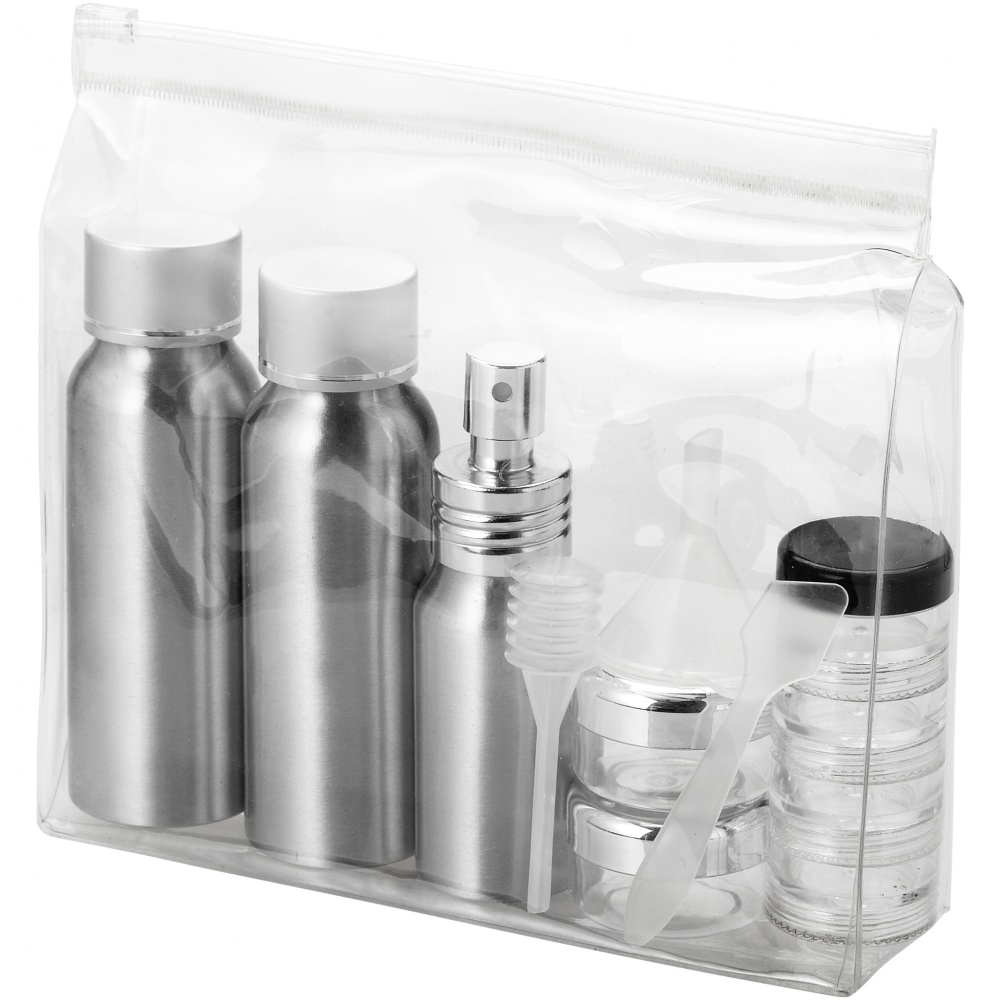 Logo trade corporate gifts picture of: Frankfurt airline approved alu travel bottle set
